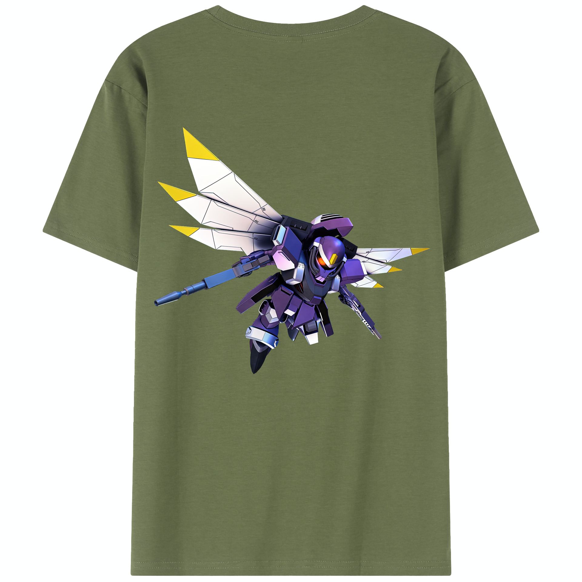 （画像用） 機動戦士ガンダム Mobile Suit Gundam 綿100％半袖Tシャツ（背面プリント）